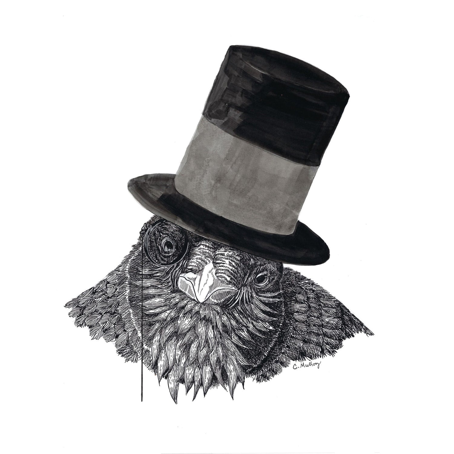 I'm Listening large art print – whimsical woodland animal gift, perfect for holidays and everyday use.