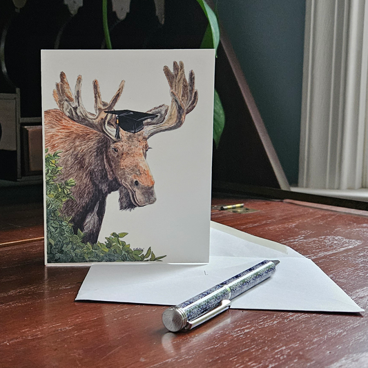 Moose Graduation Card