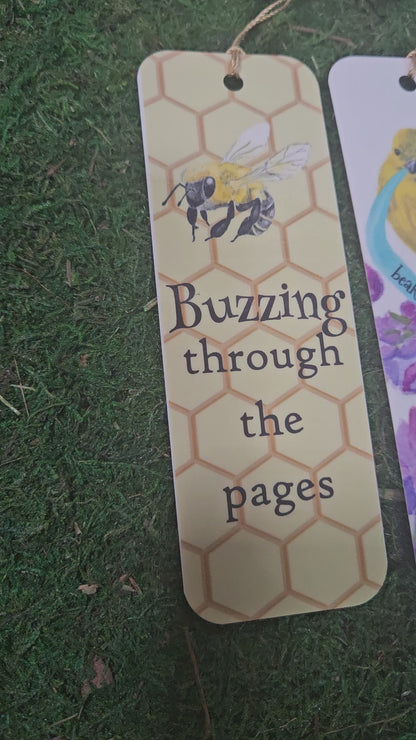 Badger and Butterflies Bookmark