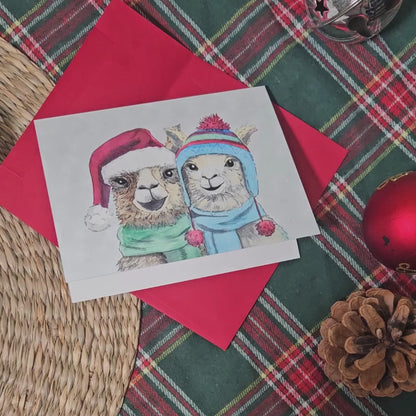 Fleece Navidad card boxed set
