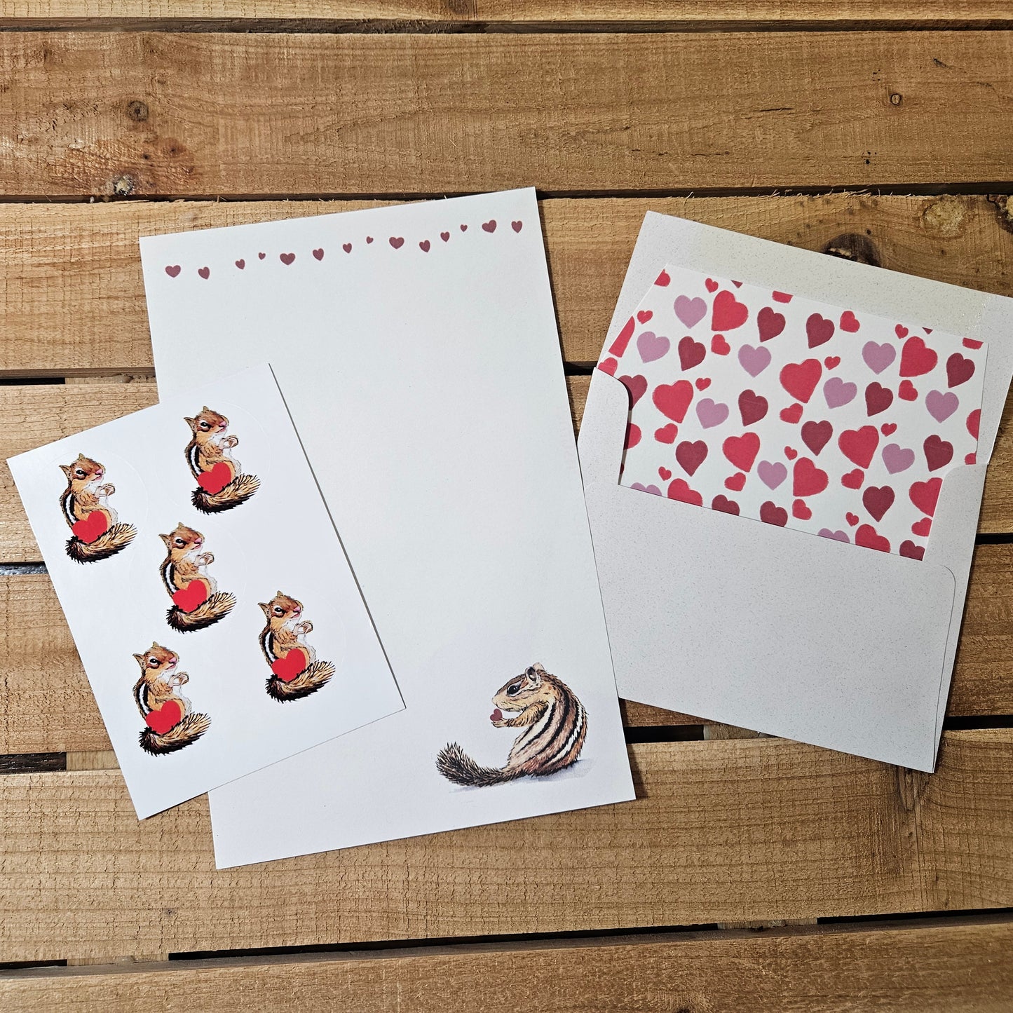 Chipmunk Kisses Letter Writing Set