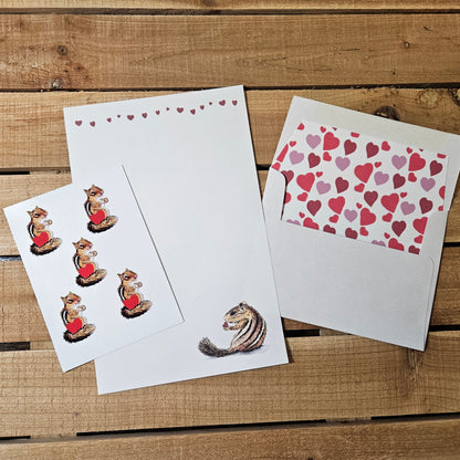 Chipmunk Kisses Letter Writing Set