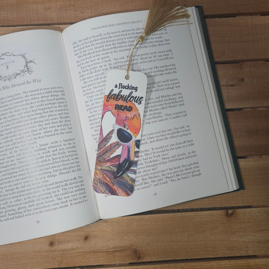Flamingo Bookmark – A Flocking Fabulous Read | 2x6 Laminated Bookmark
