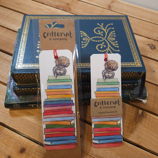 Rainbow Book Stack Bookmark – Whimsical Reading Companion