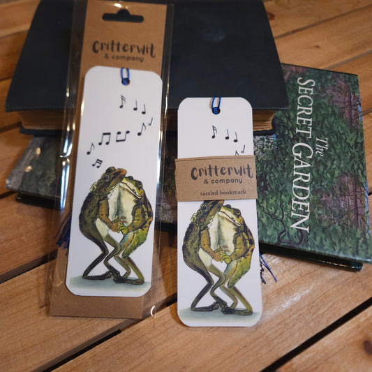 Dancing Frogs Woodland Bookmark