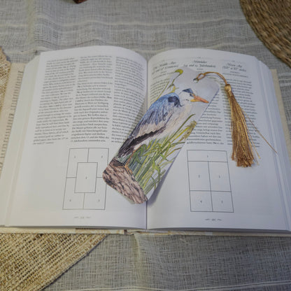 Heron Woodland Animal Bookmark
