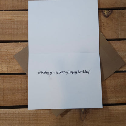Beary Happy Birthday Card - Whimsical Woodland Birthday Wishes