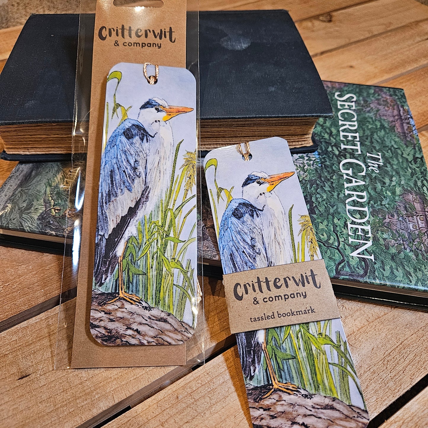 Heron Woodland Animal Bookmark
