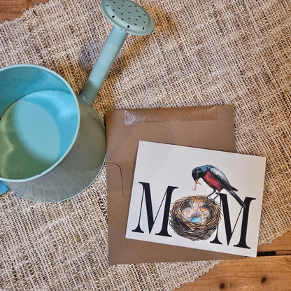 Mama Robin & Nest Mother’s Day Card | Woodland Greeting Card