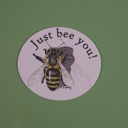 Just Bee You sticker - 3x3” waterproof vinyl decal