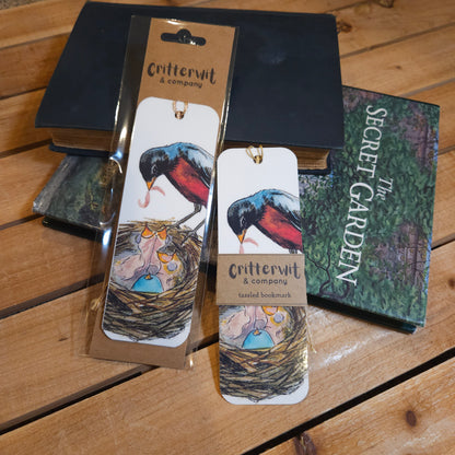 Robin and nest bookmark