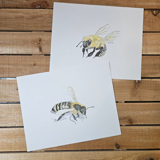Bees (2 painting set)