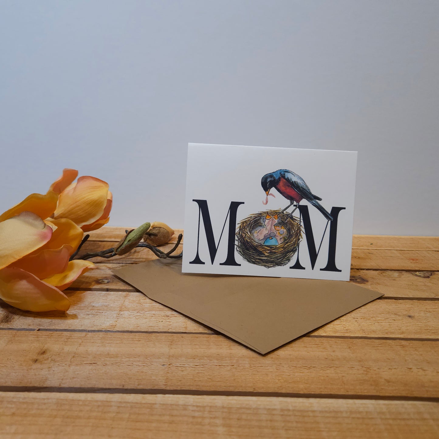 Mama Robin & Nest Mother’s Day Card | Woodland Greeting Card