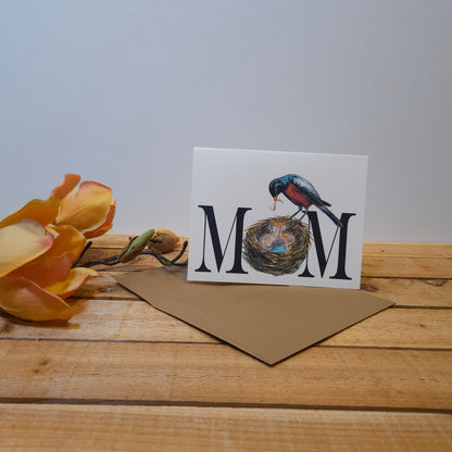 Mama Robin & Nest Mother’s Day Card | Woodland Greeting Card