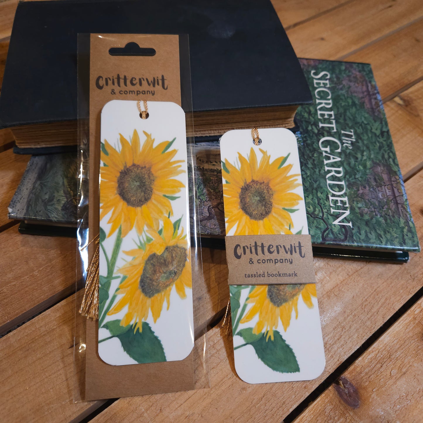 Sunflowers Woodland Animal Bookmark