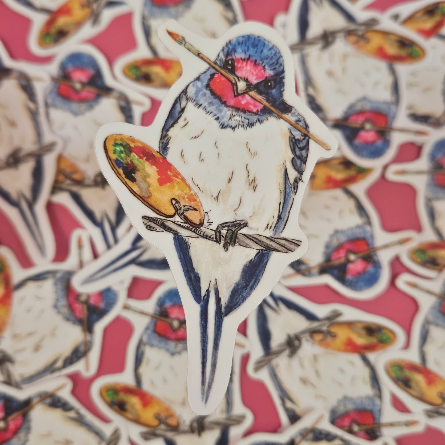 Artist Barn Swallow Sticker – 3x3 Inch Waterproof Vinyl Decal