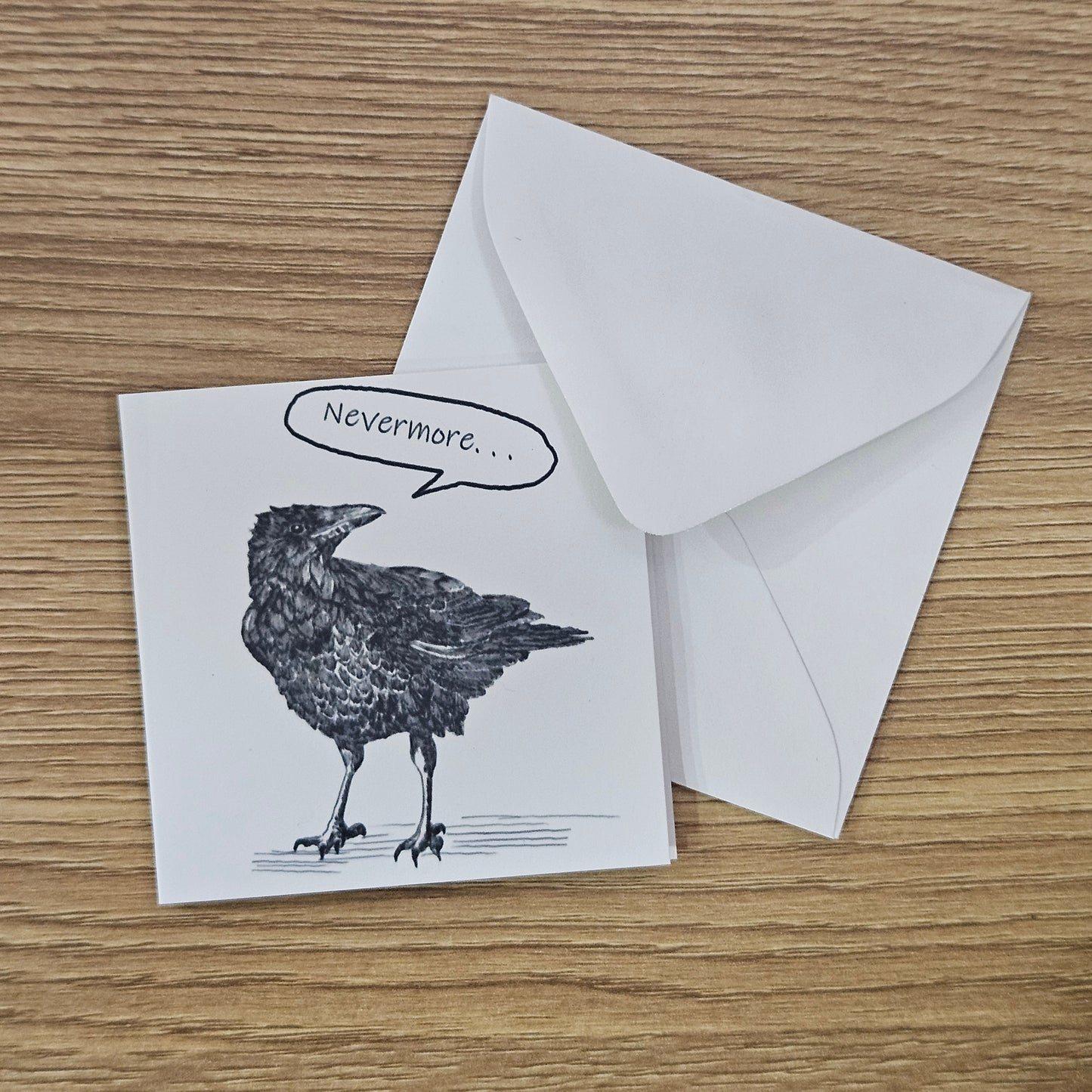 Nevermore Raven Mini Enclosure Card