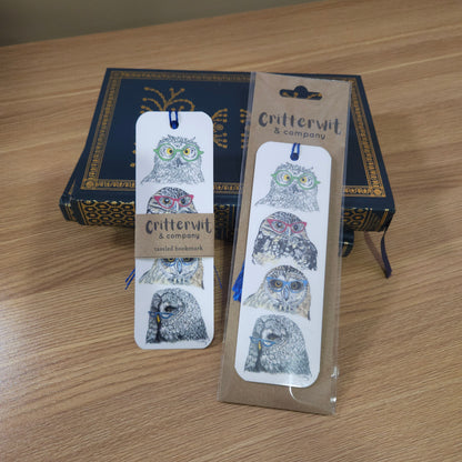 Owls with Glasses Bookmark