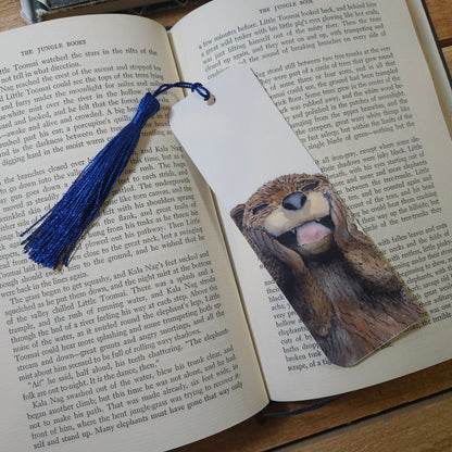 Happy Otter bookmark