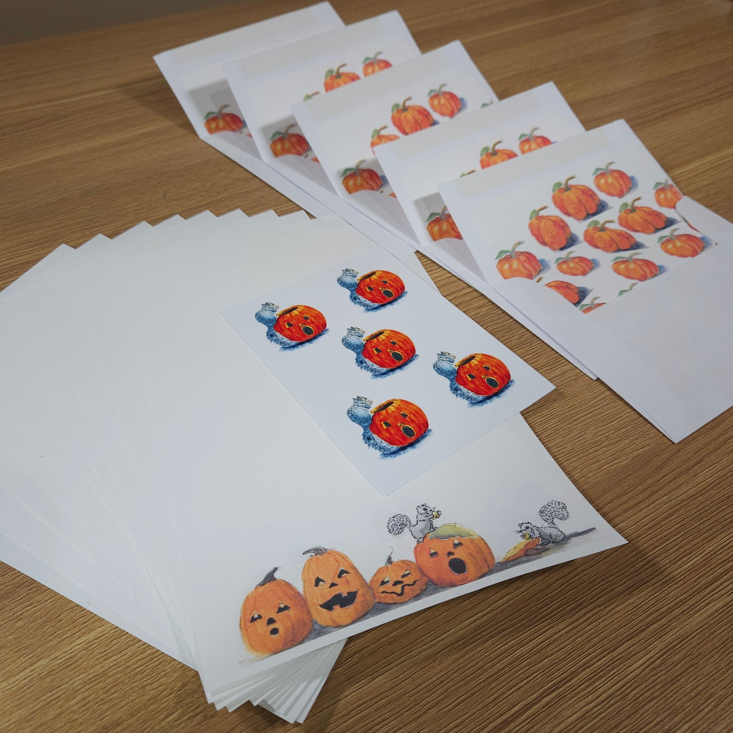 Pumpkin Squirrel Letter Writing Set