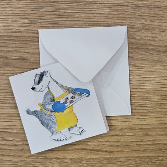 Baking Badger Mini Enclosure Card