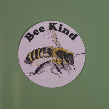 Bee Kind sticker- 3x3 waterproof vinyl decal