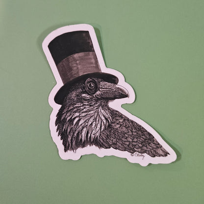 Superior Raven Sticker – 3x3 Inch Waterproof Vinyl Decal