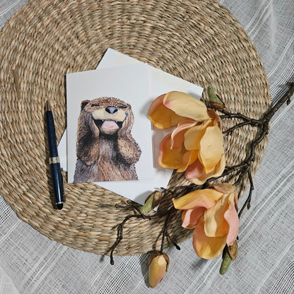 Reason for my Smile Greeting Card – whimsical woodland animal gift, perfect for holidays and everyday use.