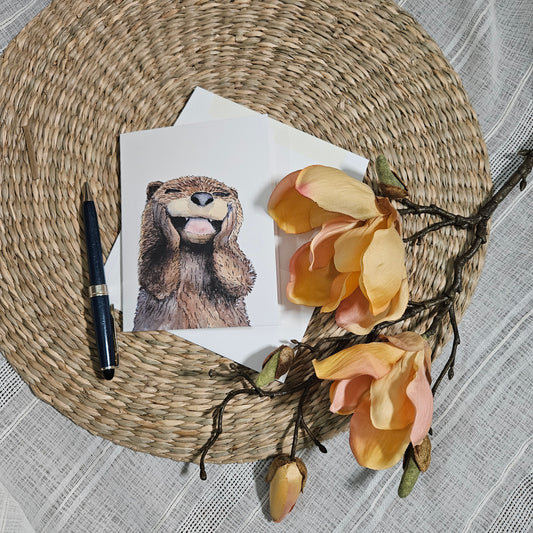 Reason for my Smile Greeting Card – whimsical woodland animal gift, perfect for holidays and everyday use.