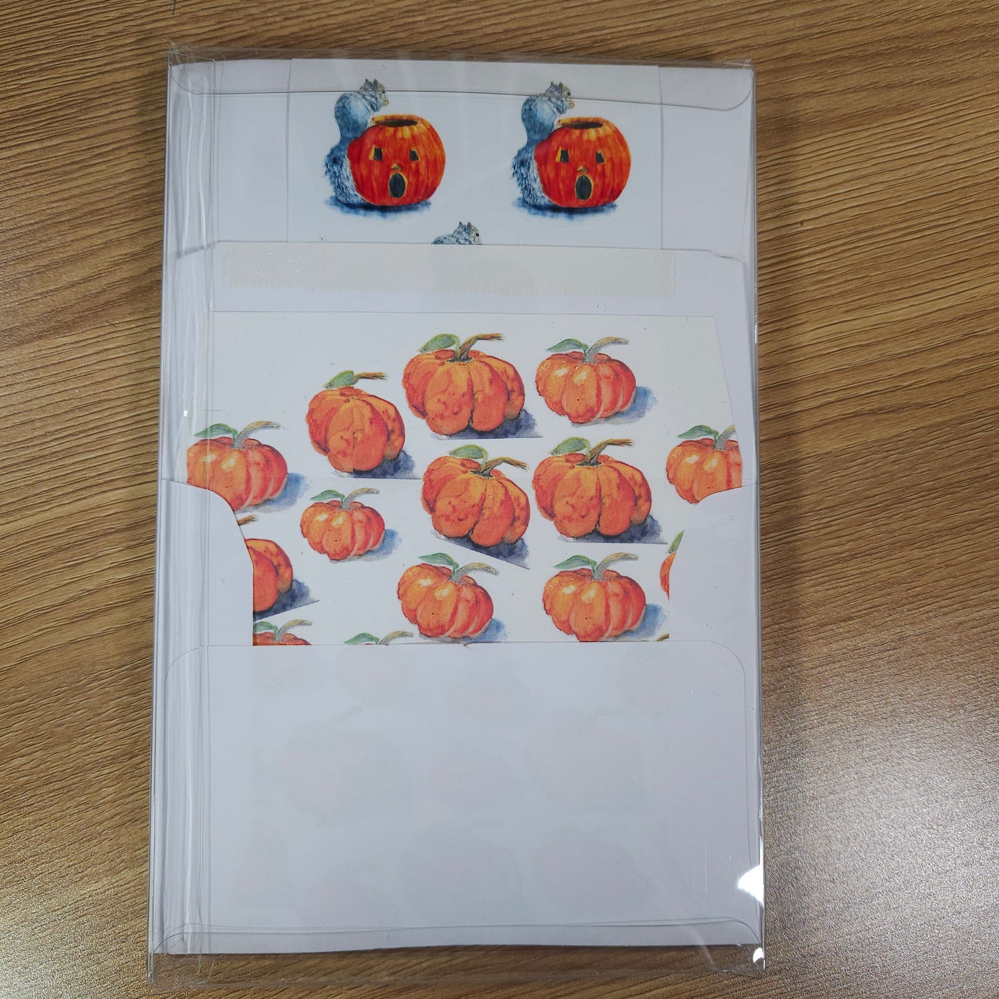Pumpkin Squirrel Letter Writing Set