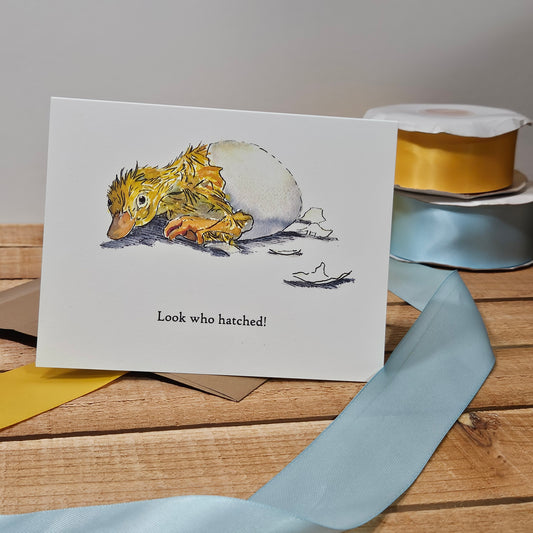 [Hatchling Duck New Baby ] – Woodland Greeting Card