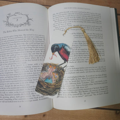 Robin and nest bookmark