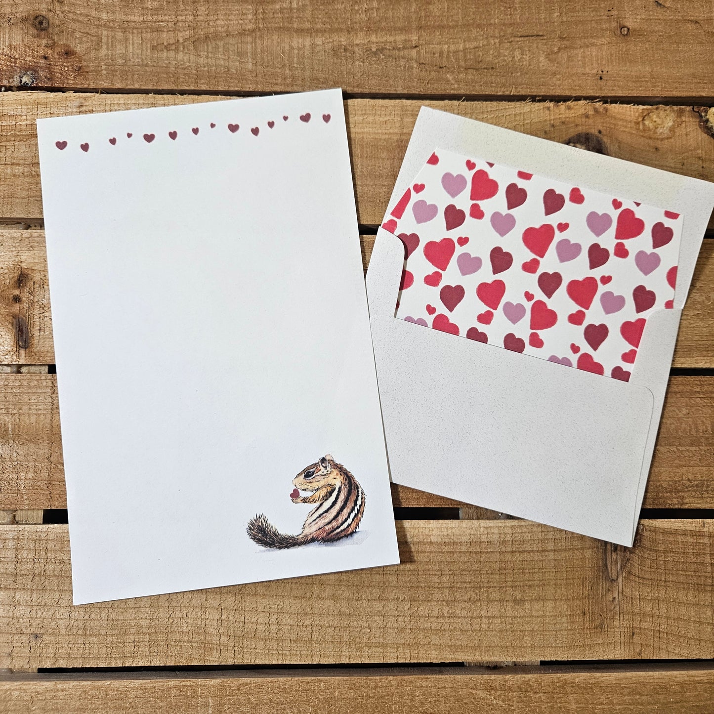 Chipmunk Kisses Letter Writing Set