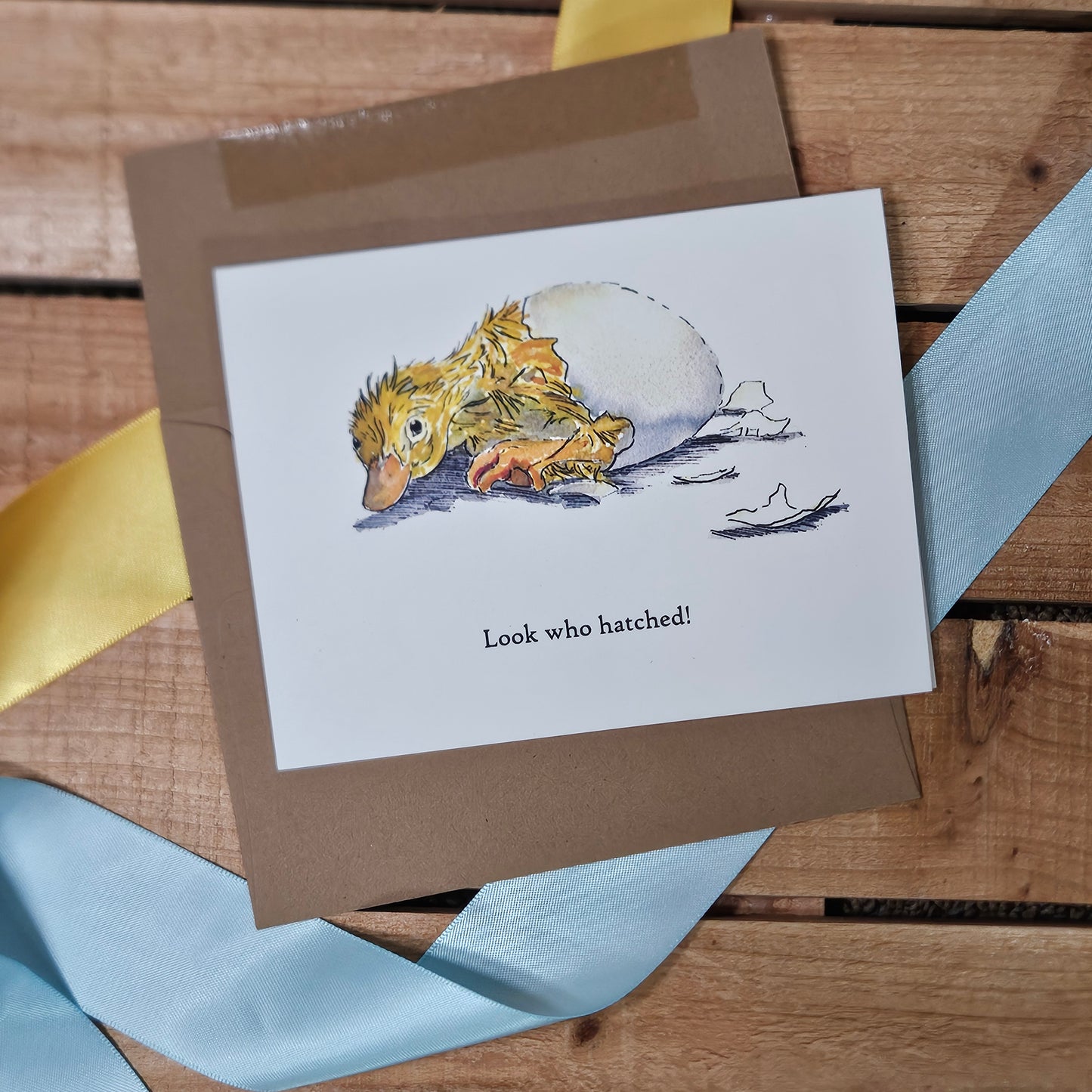 Hatchling Duck New Baby – Woodland Greeting Card