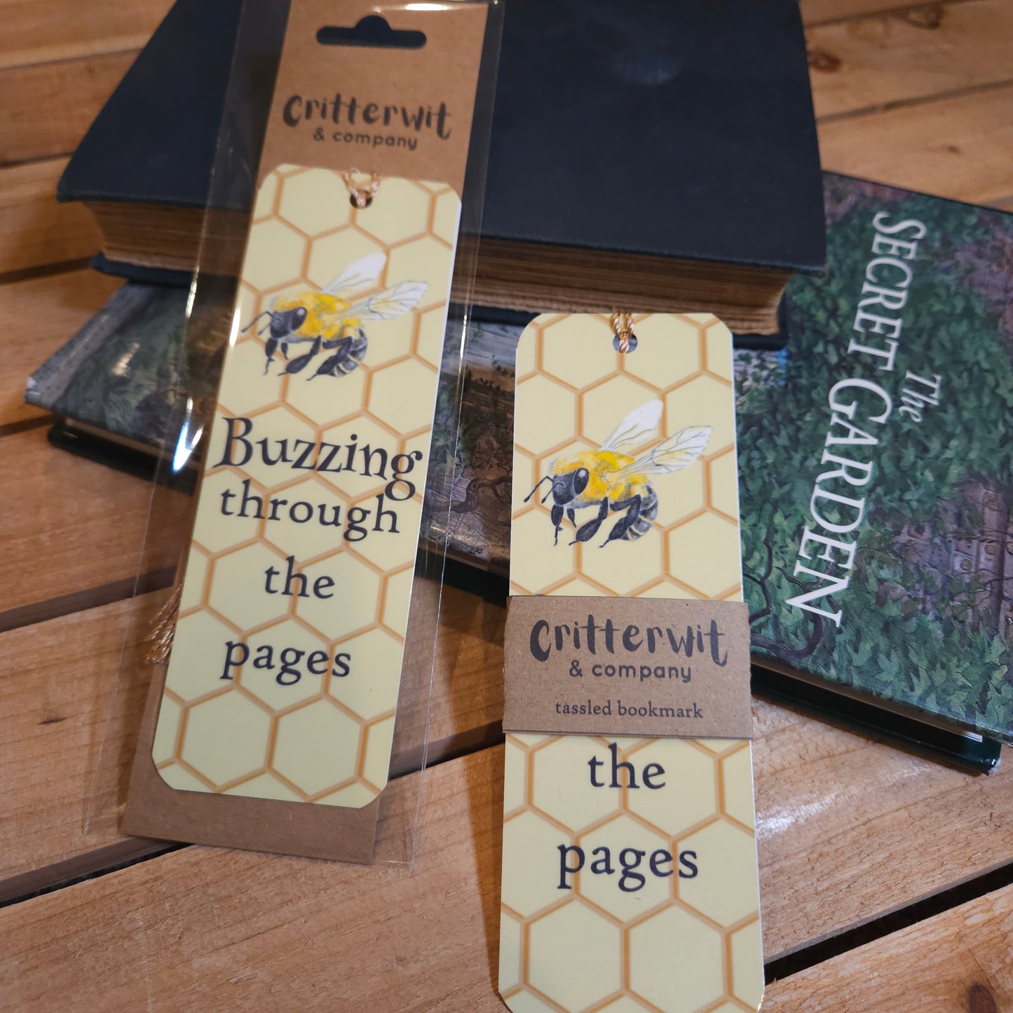 Buzzing Through the Pages Honey Bee Bookmark