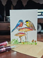 Are you Alright? Just Because Greeting Card - Woodland Birds | A2 size | Envelope Included | FSC-Certified Paper