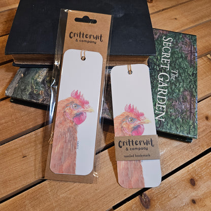 Mrs. Hen Woodland Animal Bookmark