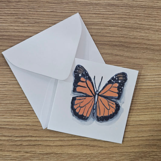Monarch Butterfly Mini Enclosure Card | 3x3 Gift Tag