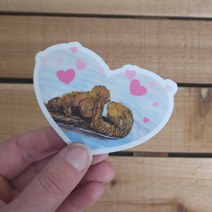 Otterly the Best Sticker | Woodland Animal Vinyl Sticker