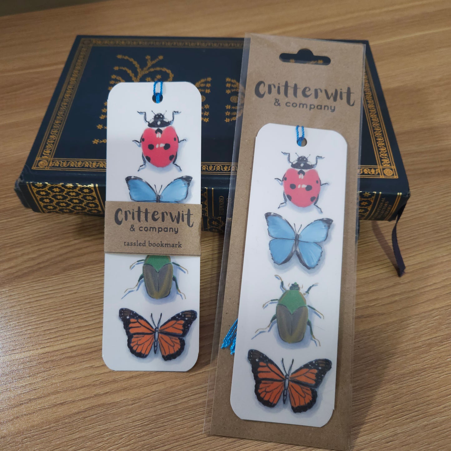 Bug and Butterfly Bookmark