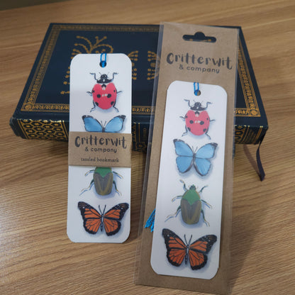 Bug and Butterfly Bookmark