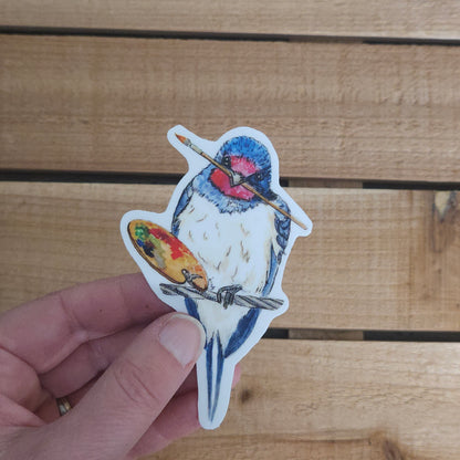 Artistic swallow sticker