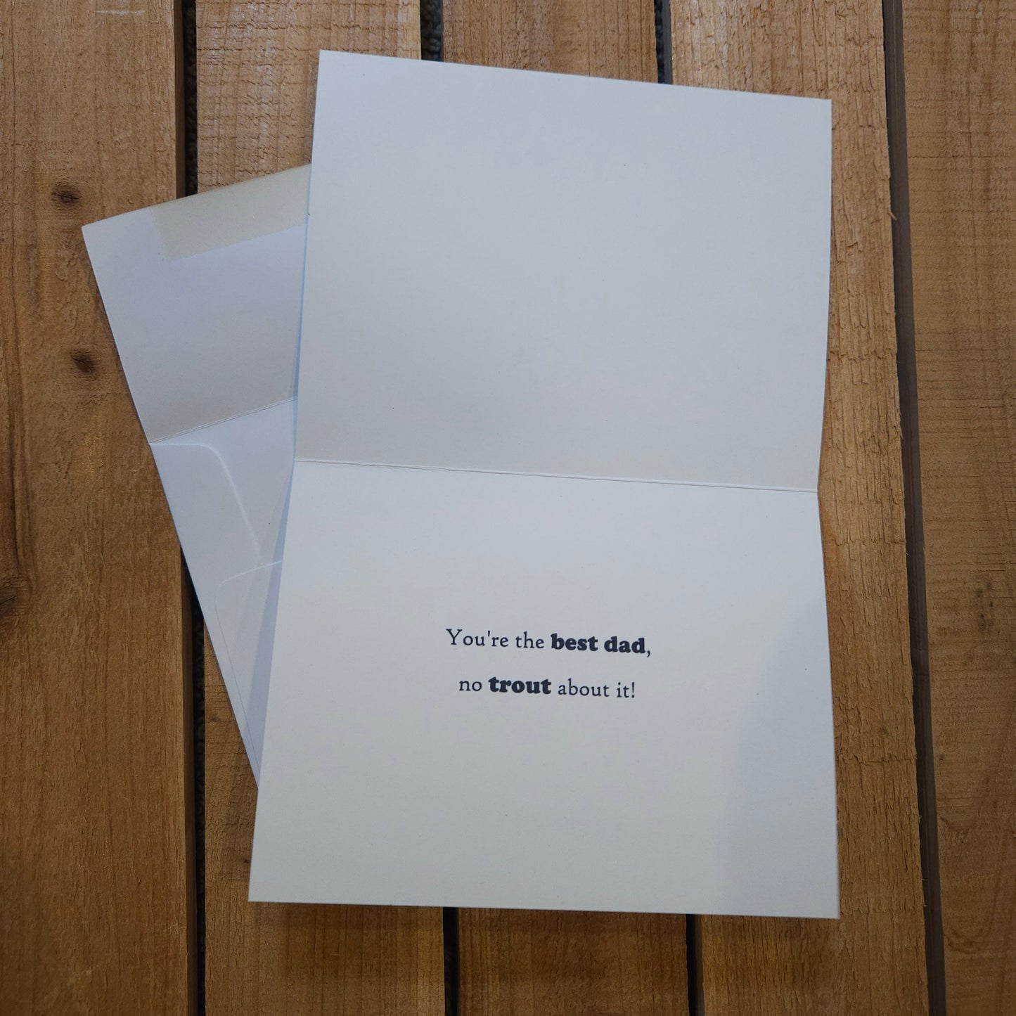 It's O-fish-al Father's day – Woodland Greeting Card