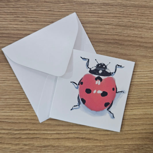 Lucky Ladybug Mini Enclosure Card | 3x3 Gift Tag