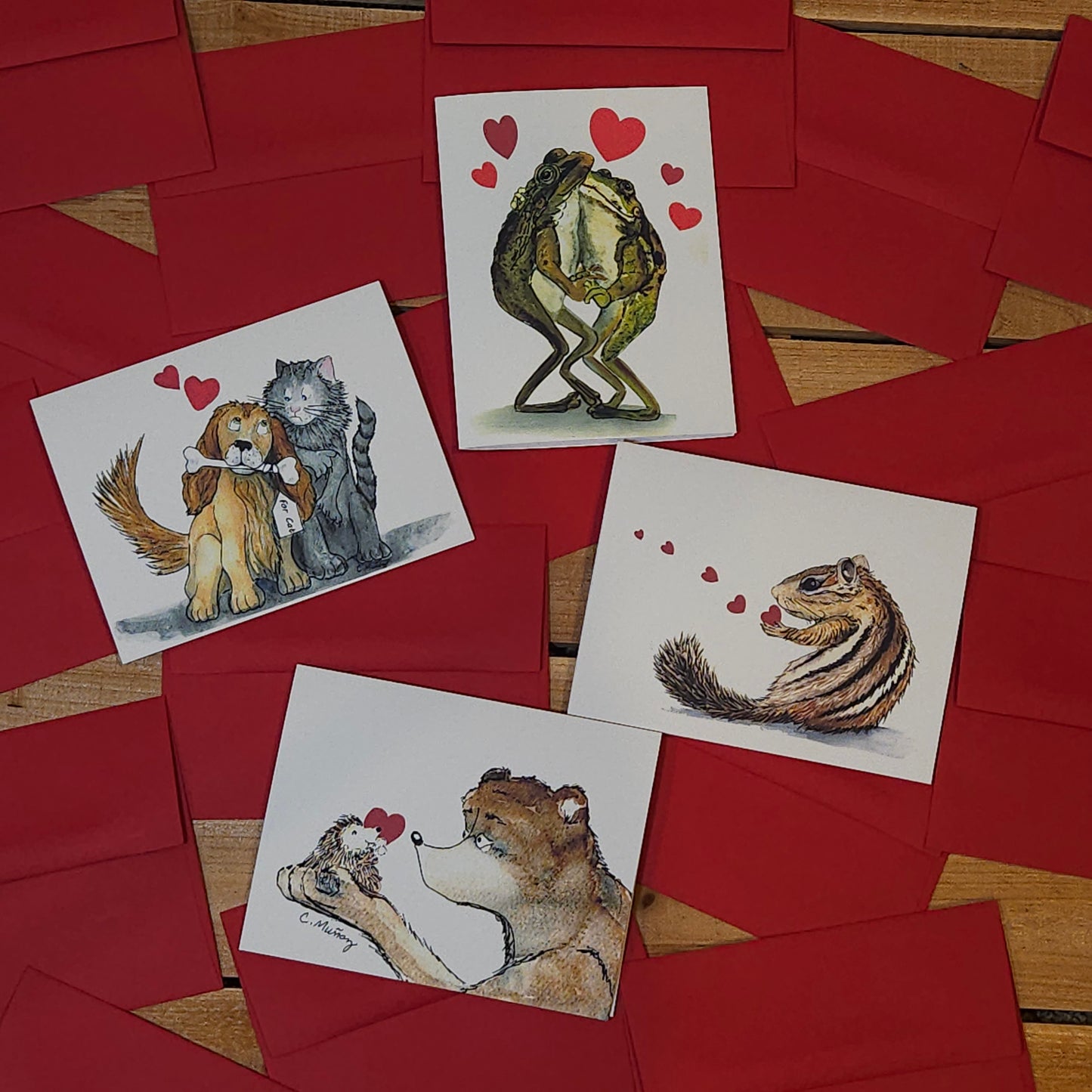[Dancing Frogs Valentine's Day] – Woodland Greeting Card
