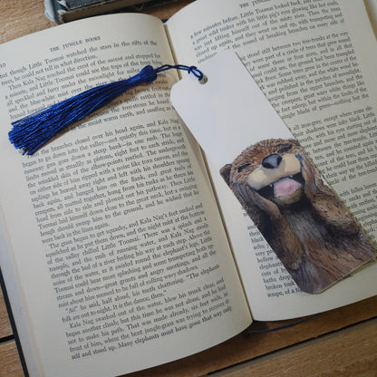 Happy Otter bookmark