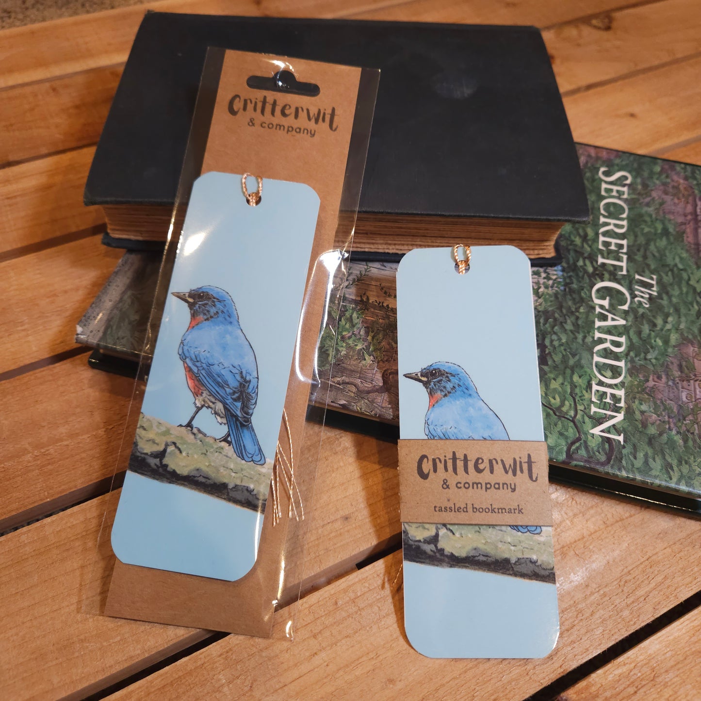Bluebird  - Illustrated Woodland Bookmark