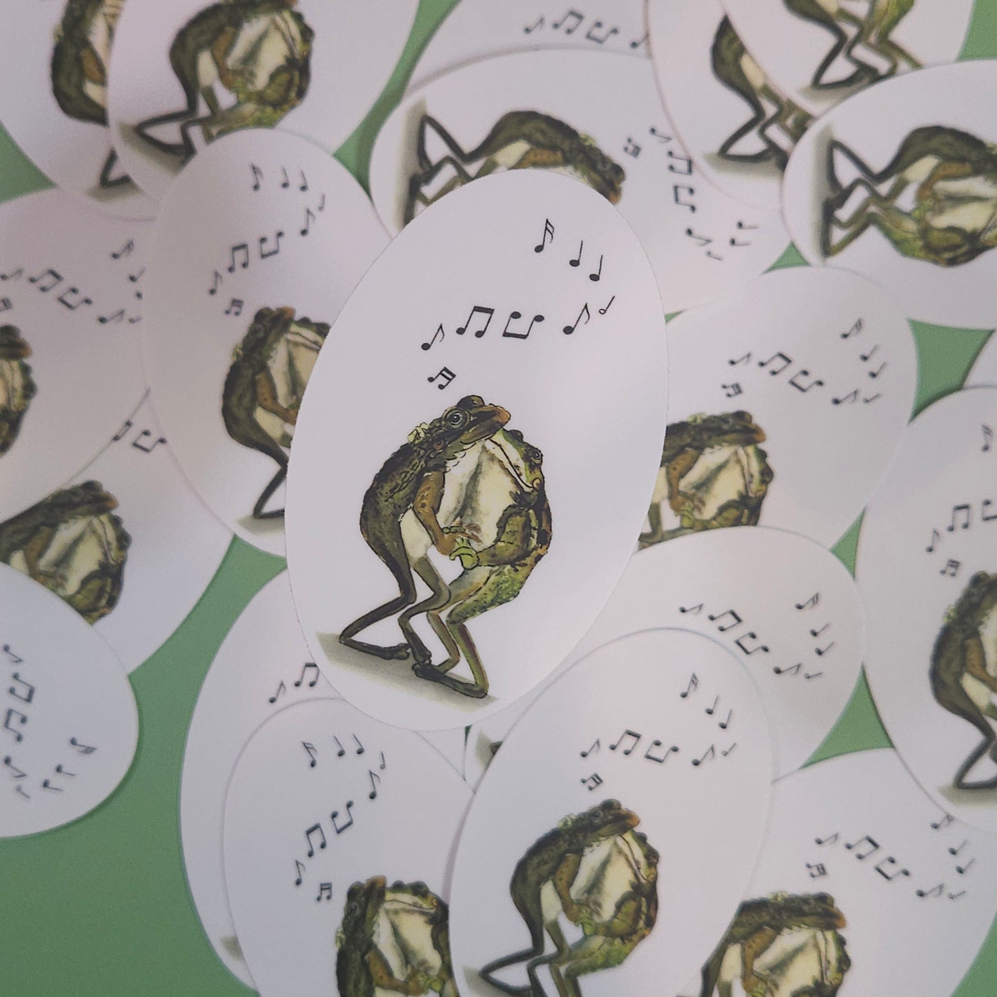 Dancing Frogs Sticker | 3x3” Waterproof Vinyl Decal