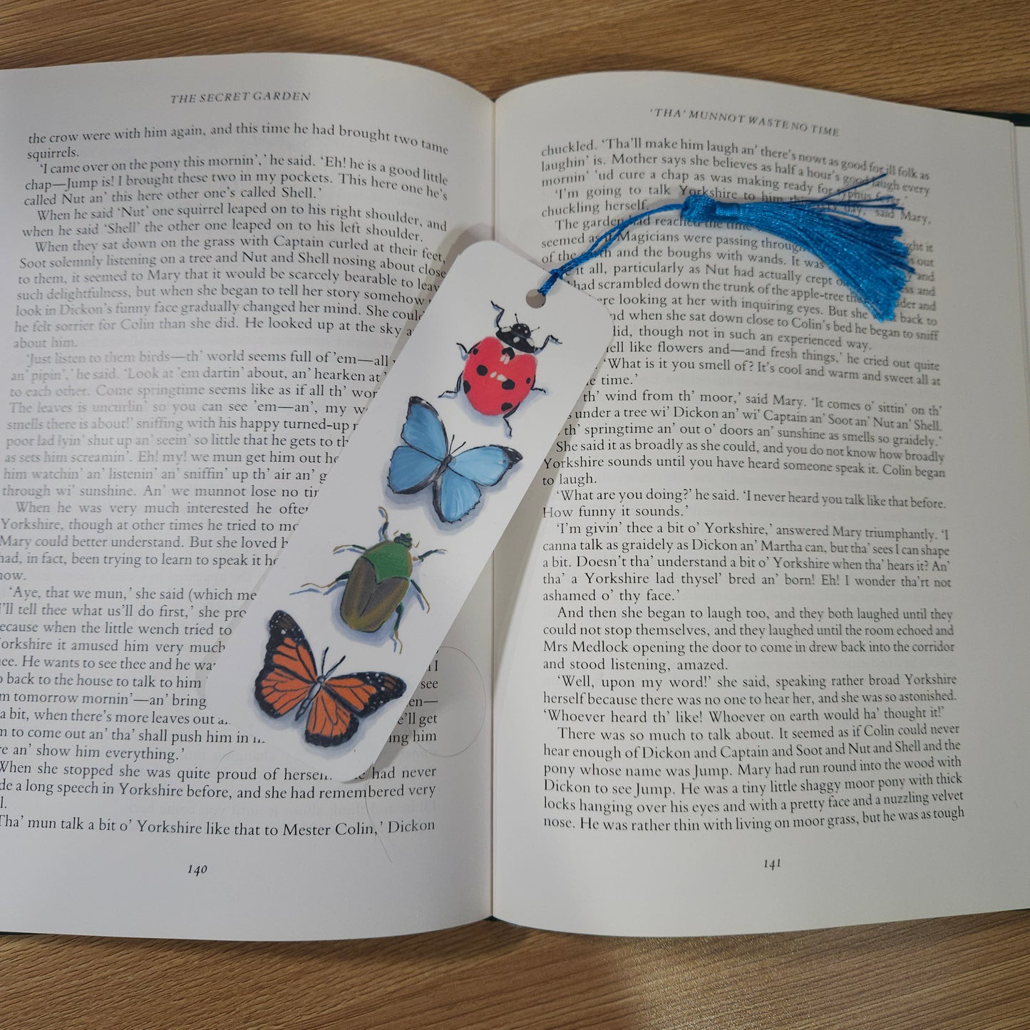 Bug and Butterfly Bookmark