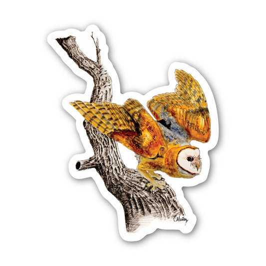 Heading out sticker